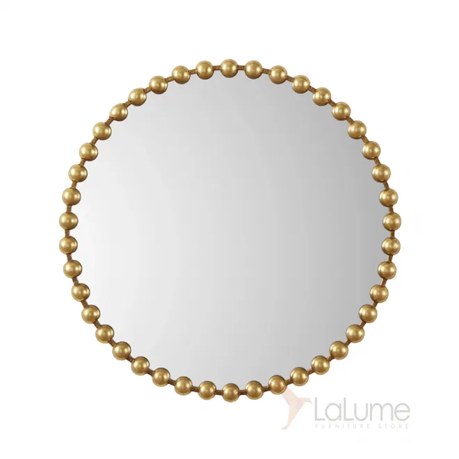 Круглое зеркало в красивой раме LaLume DK20962-23