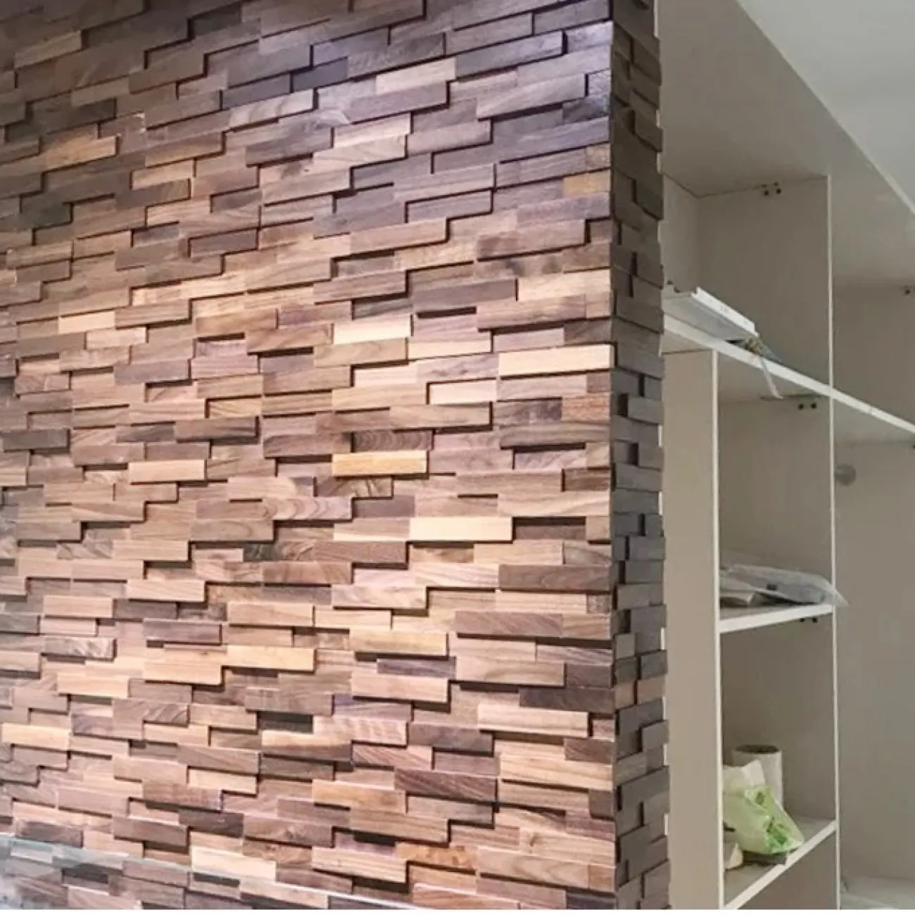 Деревянная 3д плитка на стену LaLume MB20851-23