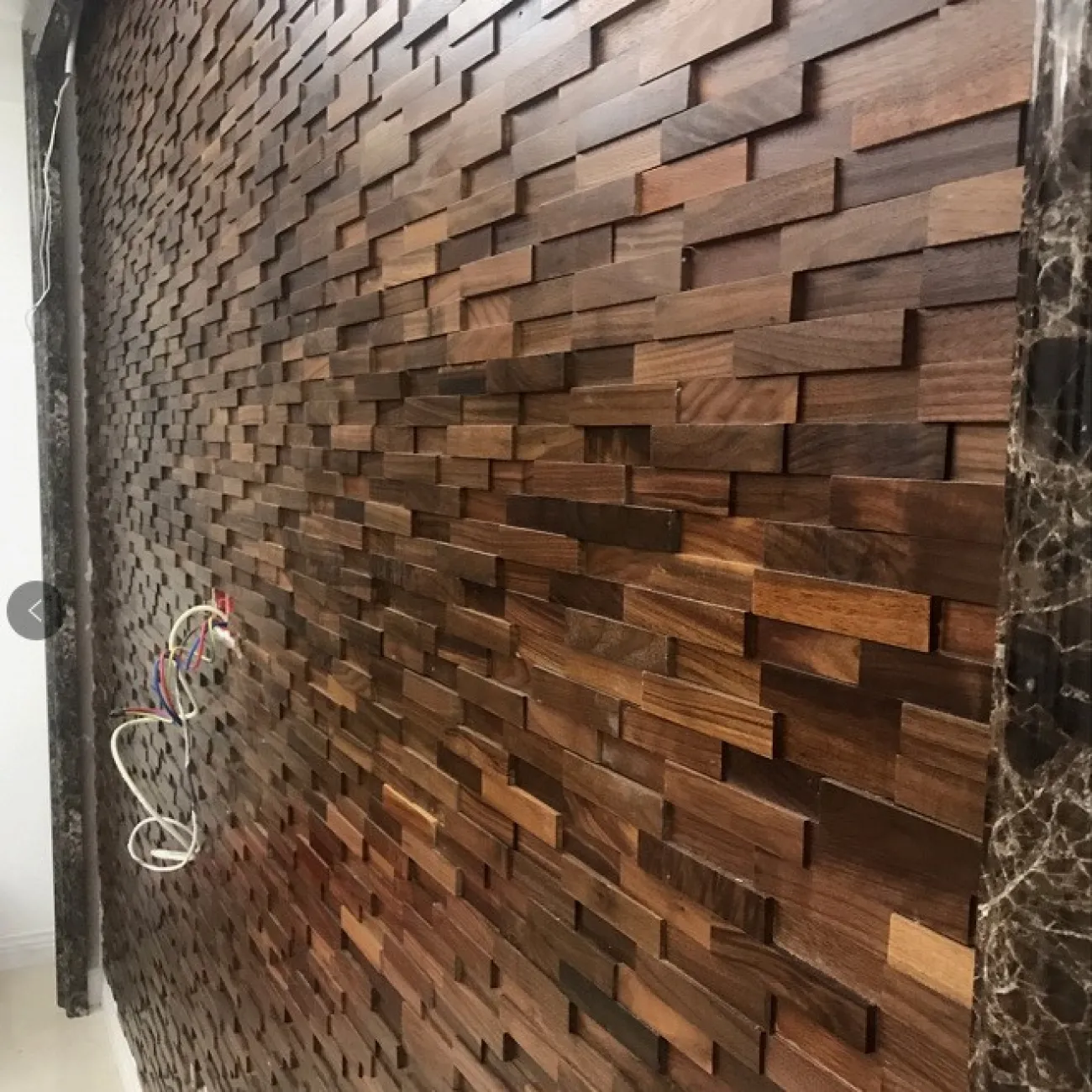 Деревянная 3д плитка на стену LaLume MB20851-23