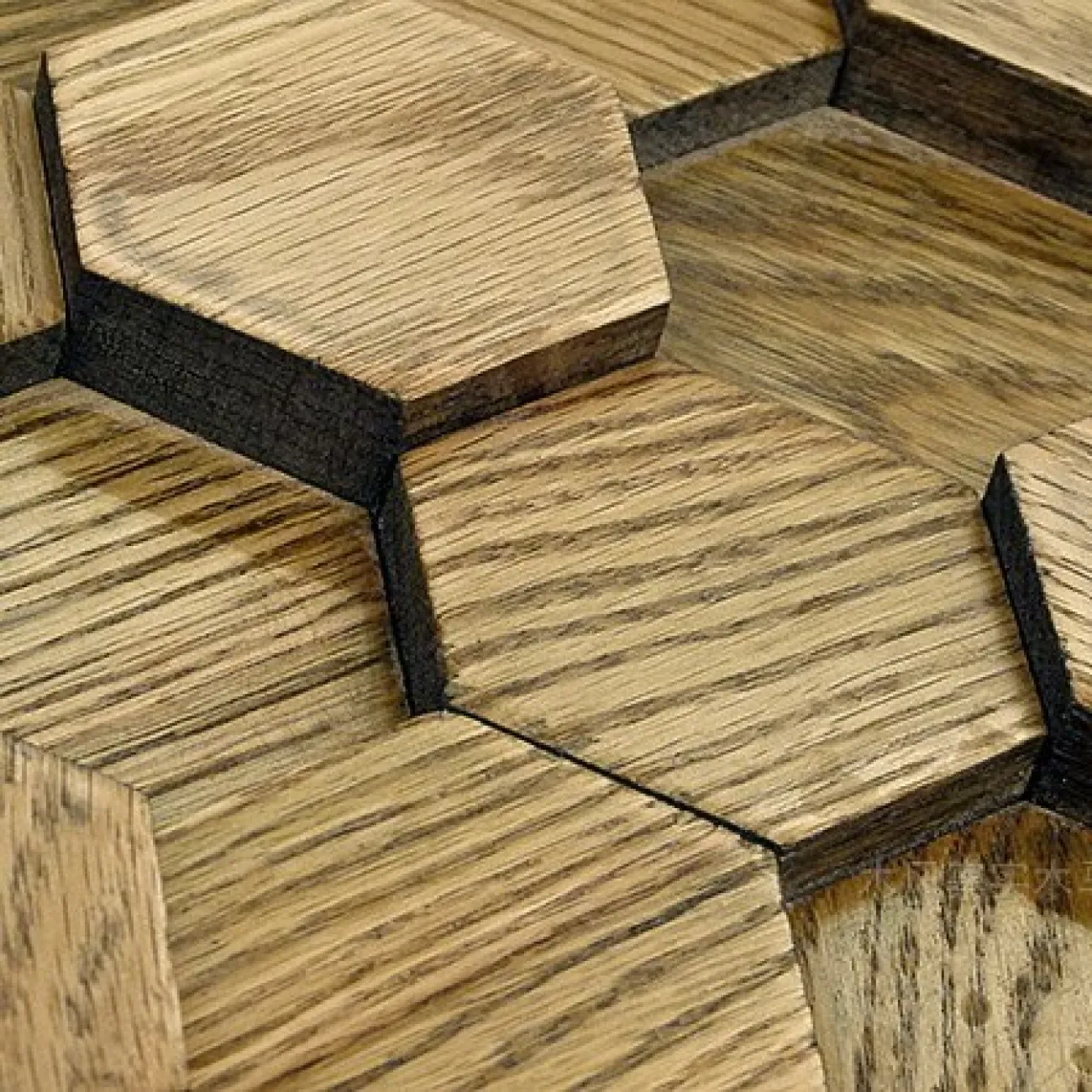 Шестиугольная 3д плитка в виде мозайки  LaLume MB20852-23