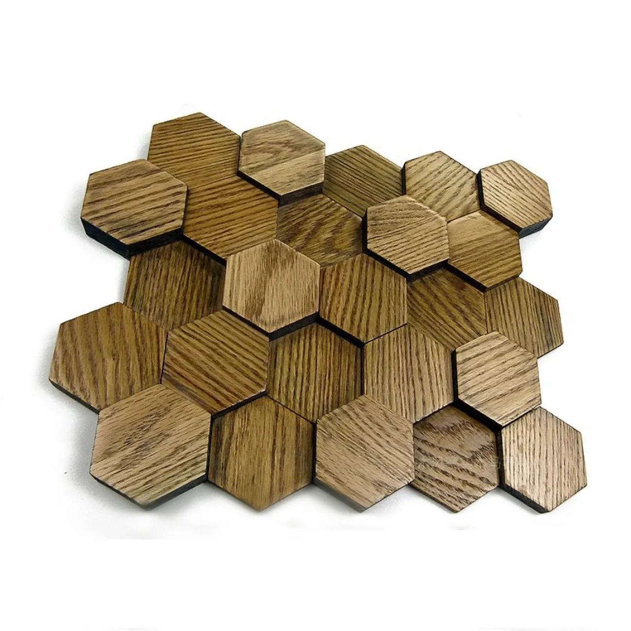 Шестиугольная 3д плитка в виде мозайки  LaLume MB20852-23