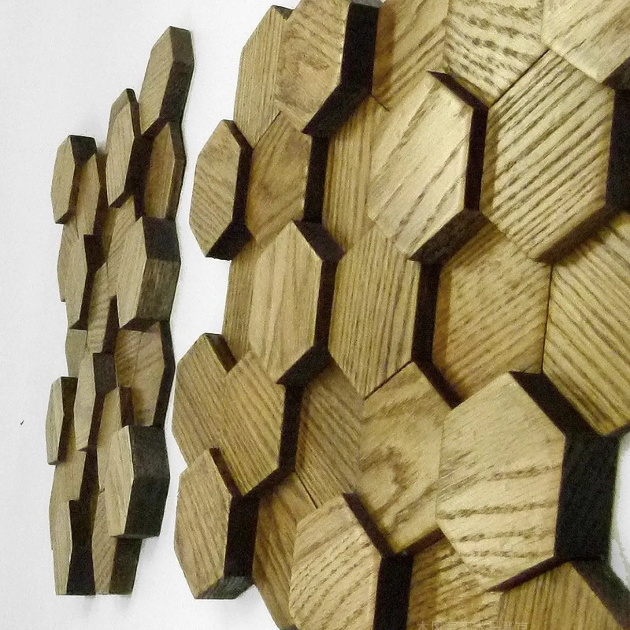 Шестиугольная 3д плитка в виде мозайки  LaLume MB20852-23