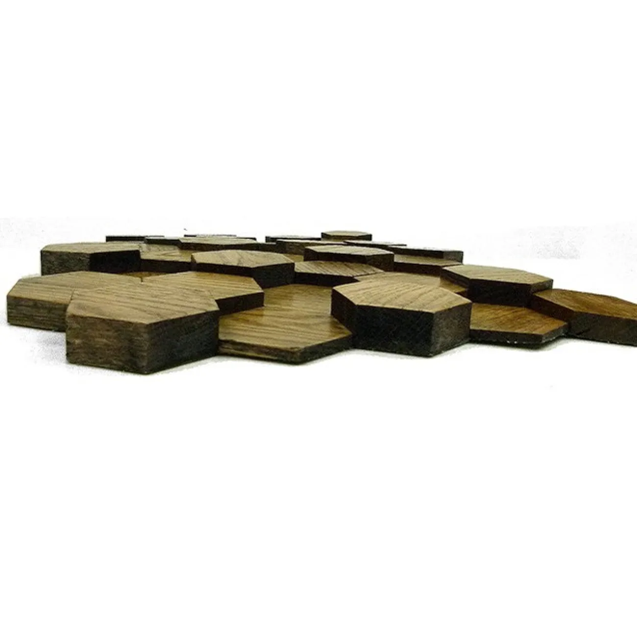 Шестиугольная 3д плитка в виде мозайки  LaLume MB20852-23