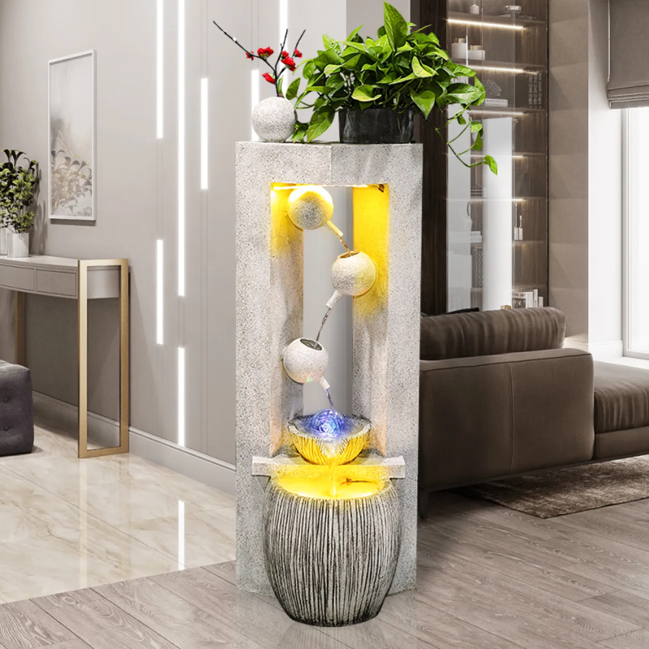 Оригинальный фонтан для дома в скандинавском стиле LaLume DK20857-23