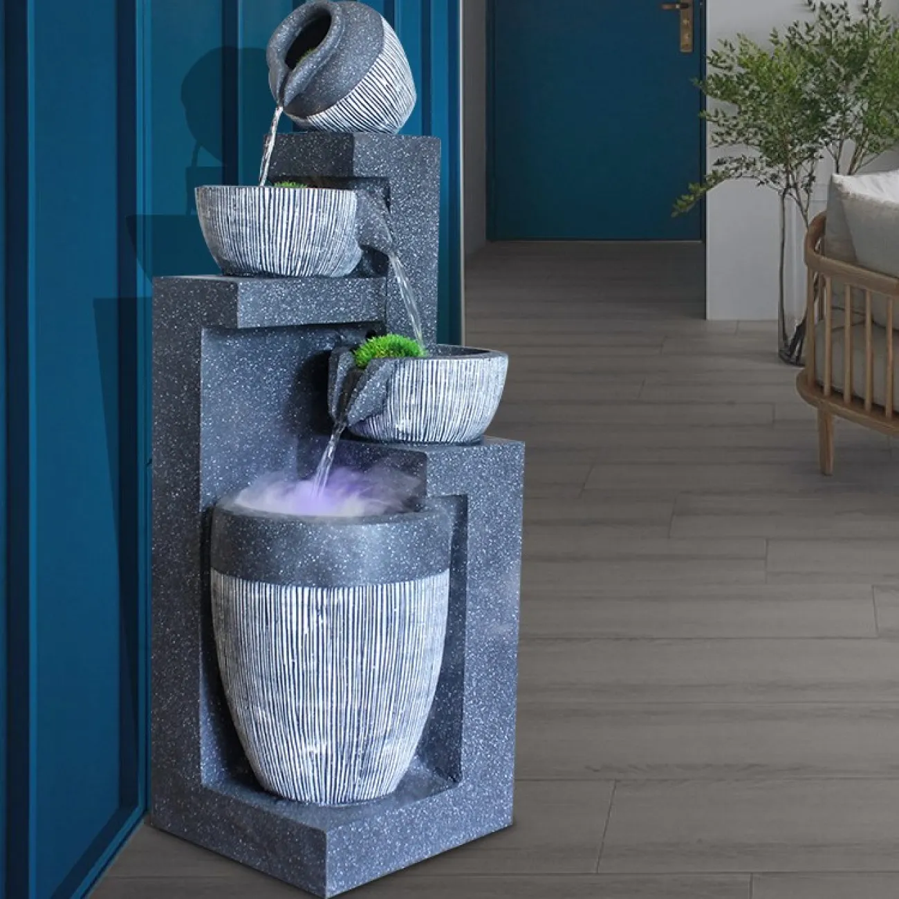 Фонтан для дома с подсветкой LaLume MB20858-23