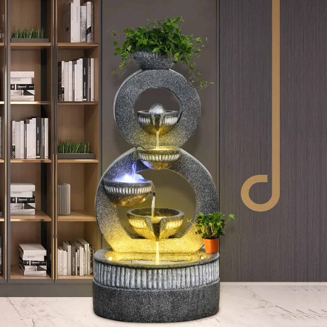 Дизайнерский фонтан для дома с циркулирующей водой LaLume DK20859-23