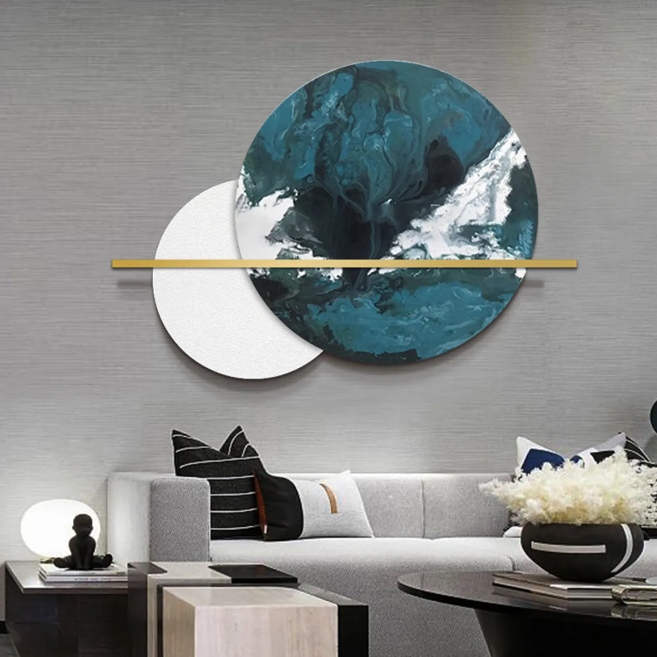 Креативный настенный декор для гостиной LaLume DK20866-23 Креативный настенный декор для гостиной LaLume DK20866-23