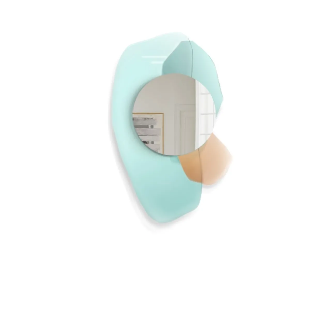 Креативное декоративное настенное зеркало для гостиной LaLume DK20868-23 Креативное декоративное настенное зеркало для гостиной LaLume DK20868-23