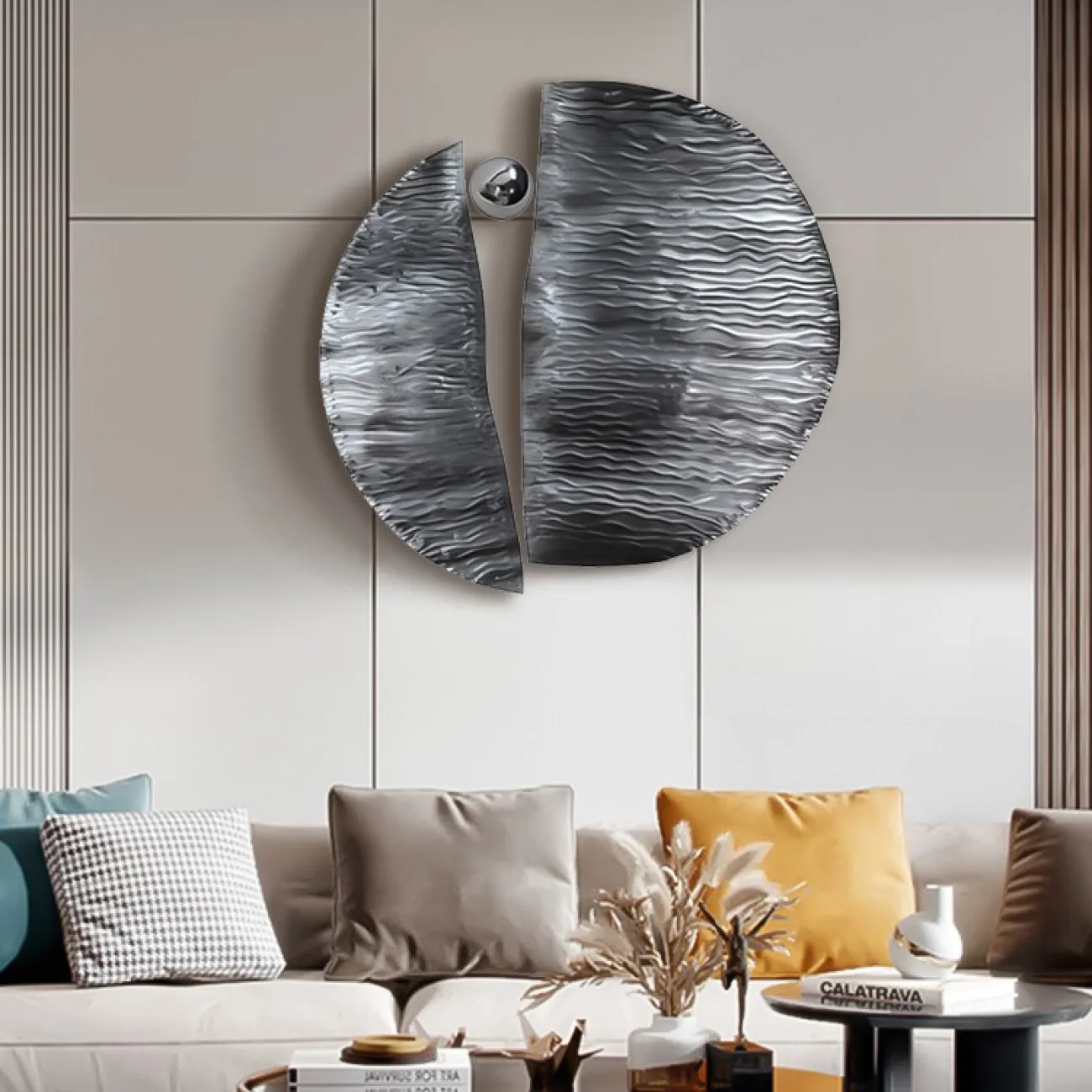 Настенная рельефная живопись для гостиной LaLume DK20869-23