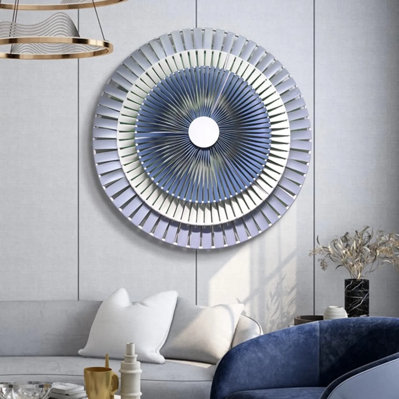 Круглый настенный декор для гостиной LaLume DK20878-23