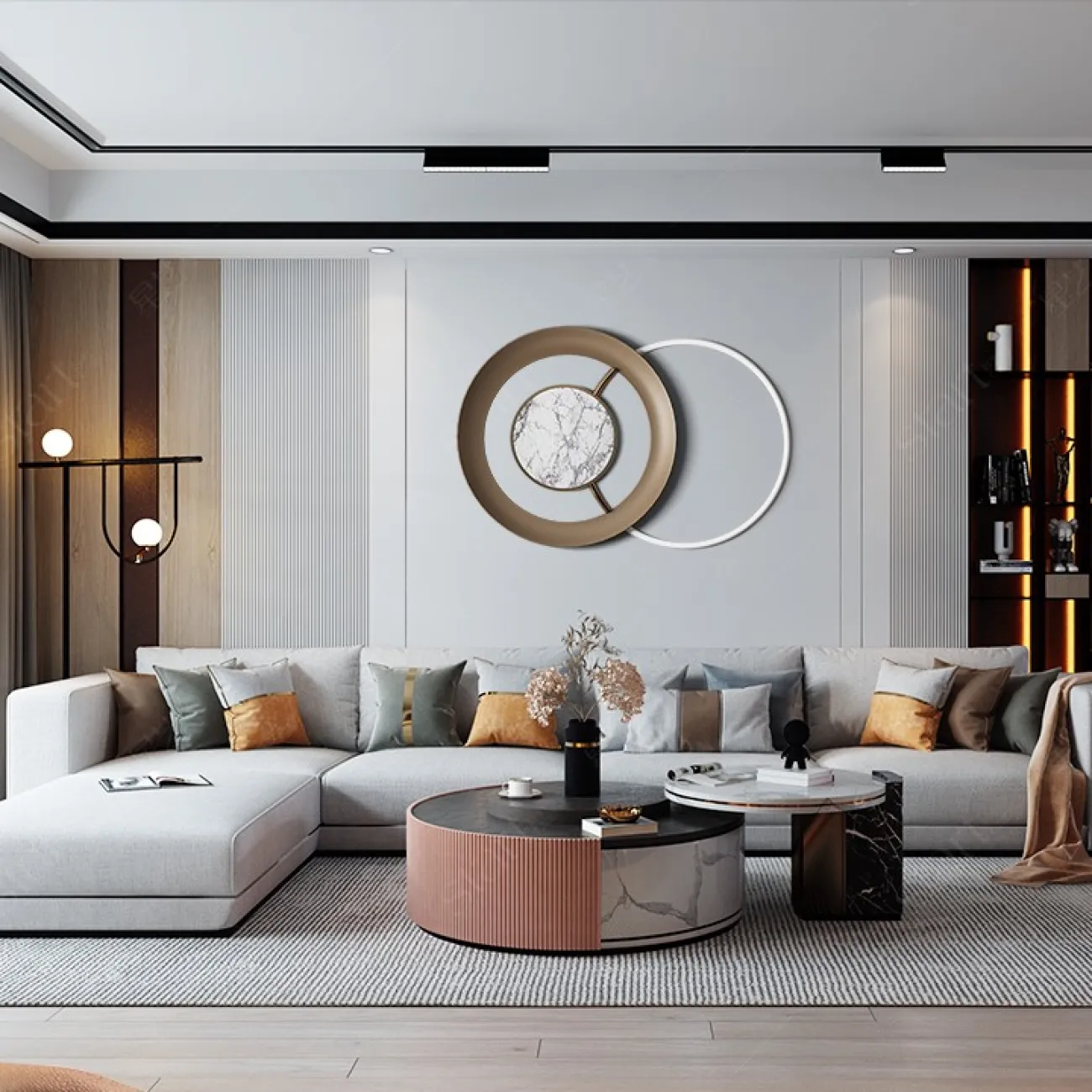 Дизайнерский настенный декор для гостиной LaLume DK20880-23