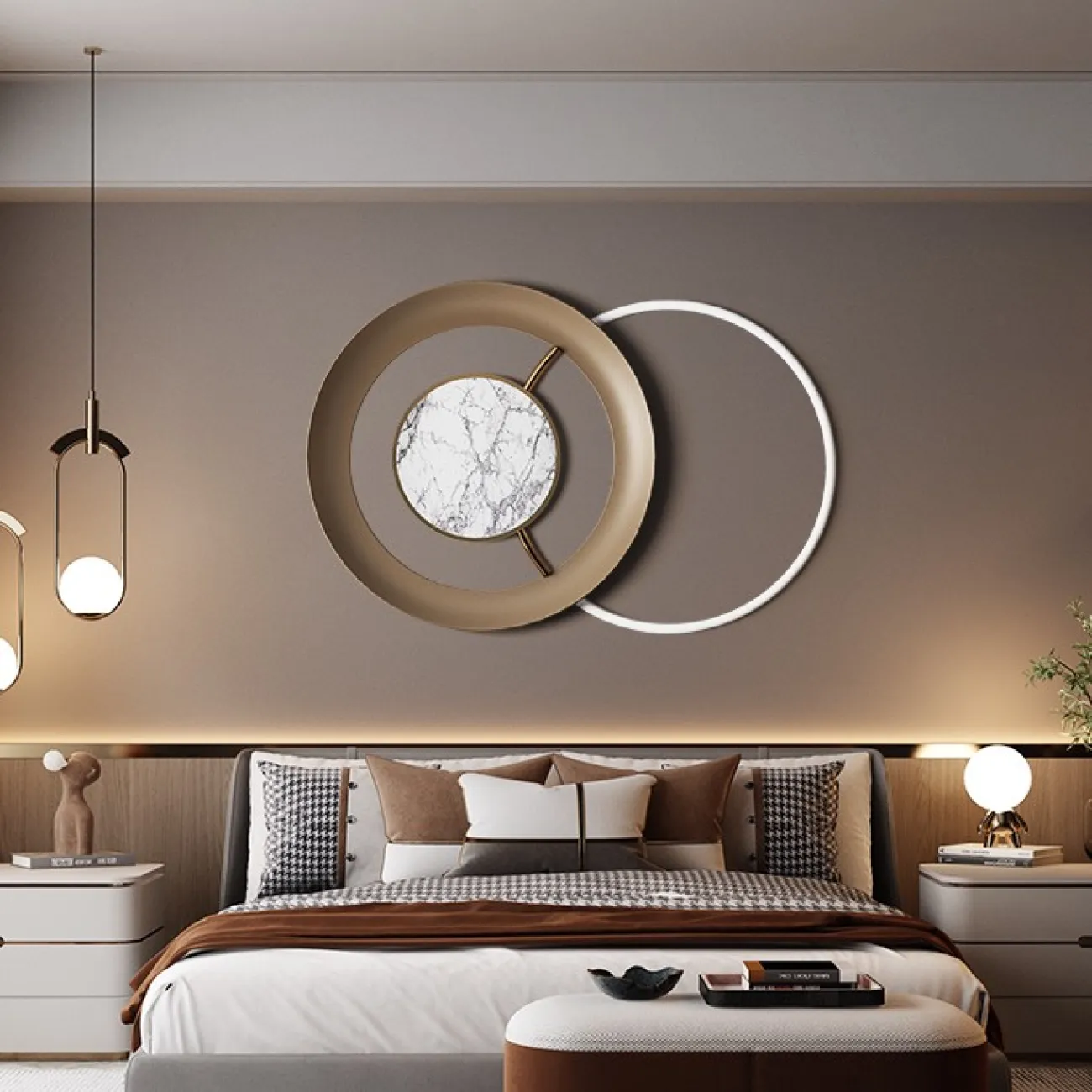 Дизайнерский настенный декор для гостиной LaLume DK20880-23