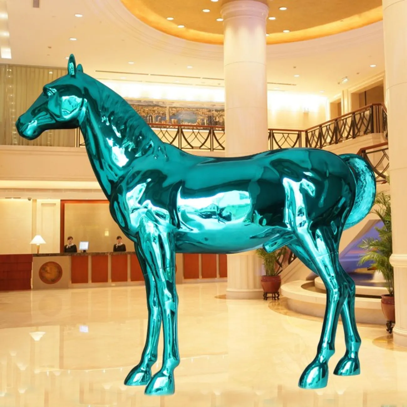 Роскошная скульптура лошадь LaLume DK20883-23