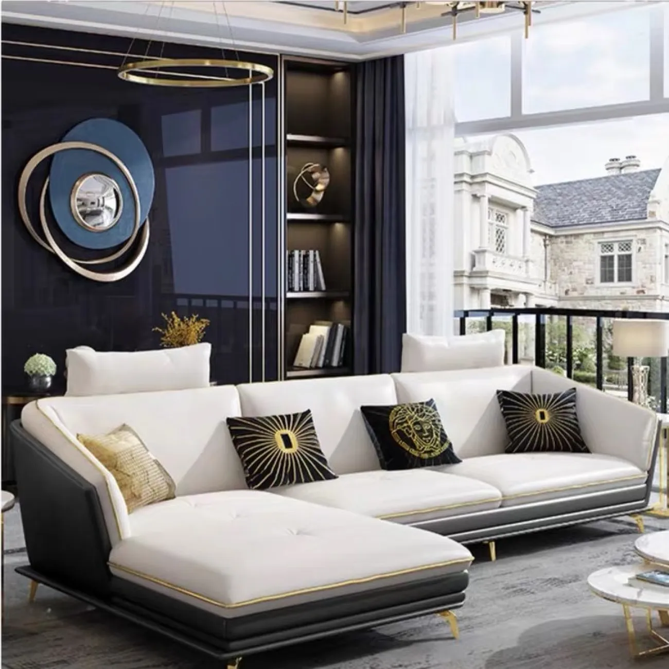 Оригинальное настенное зеркало для гостиной LaLume DK20885-23 Оригинальное настенное зеркало для гостиной LaLume DK20885-23