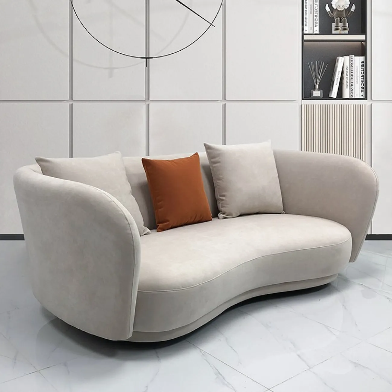 Светлый роскошный диван для гостиной LaLume MB20736-23