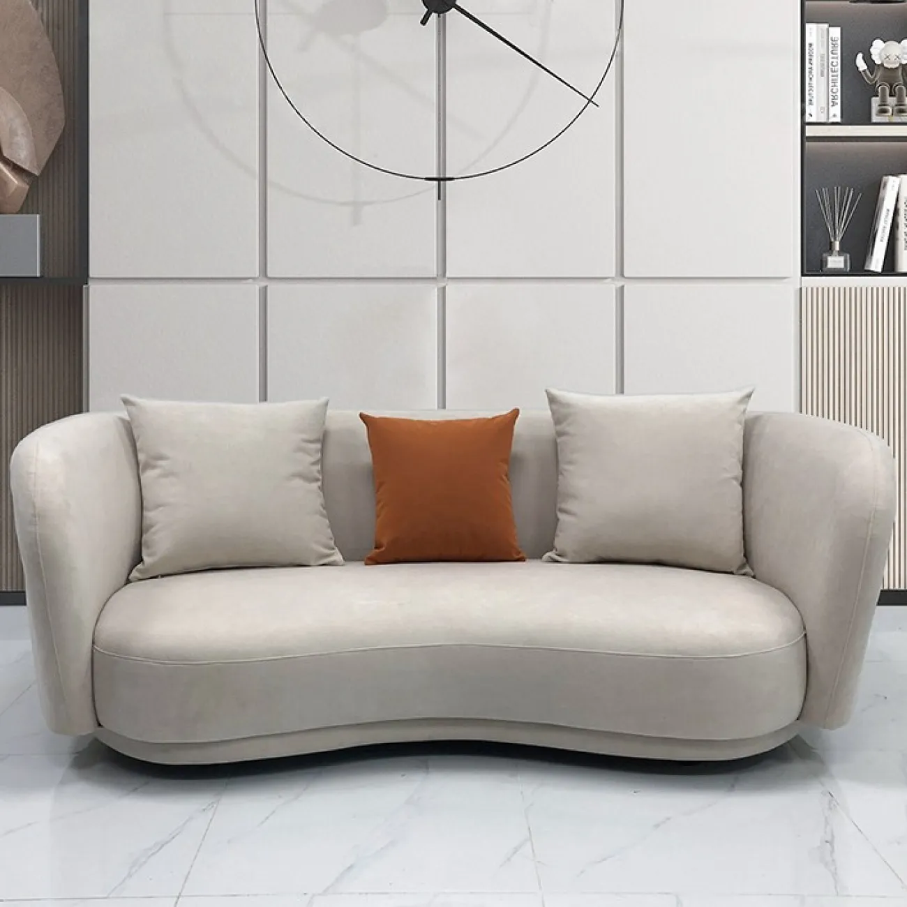 Светлый роскошный диван для гостиной LaLume MB20736-23