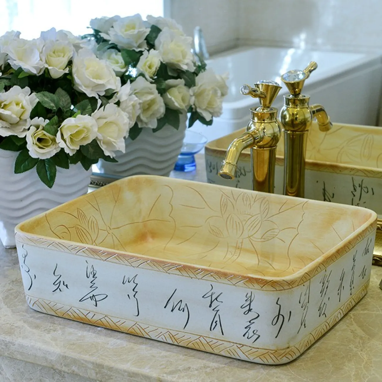 Керамический белый умывальник для ванной комнаты LaLume MB20742-23