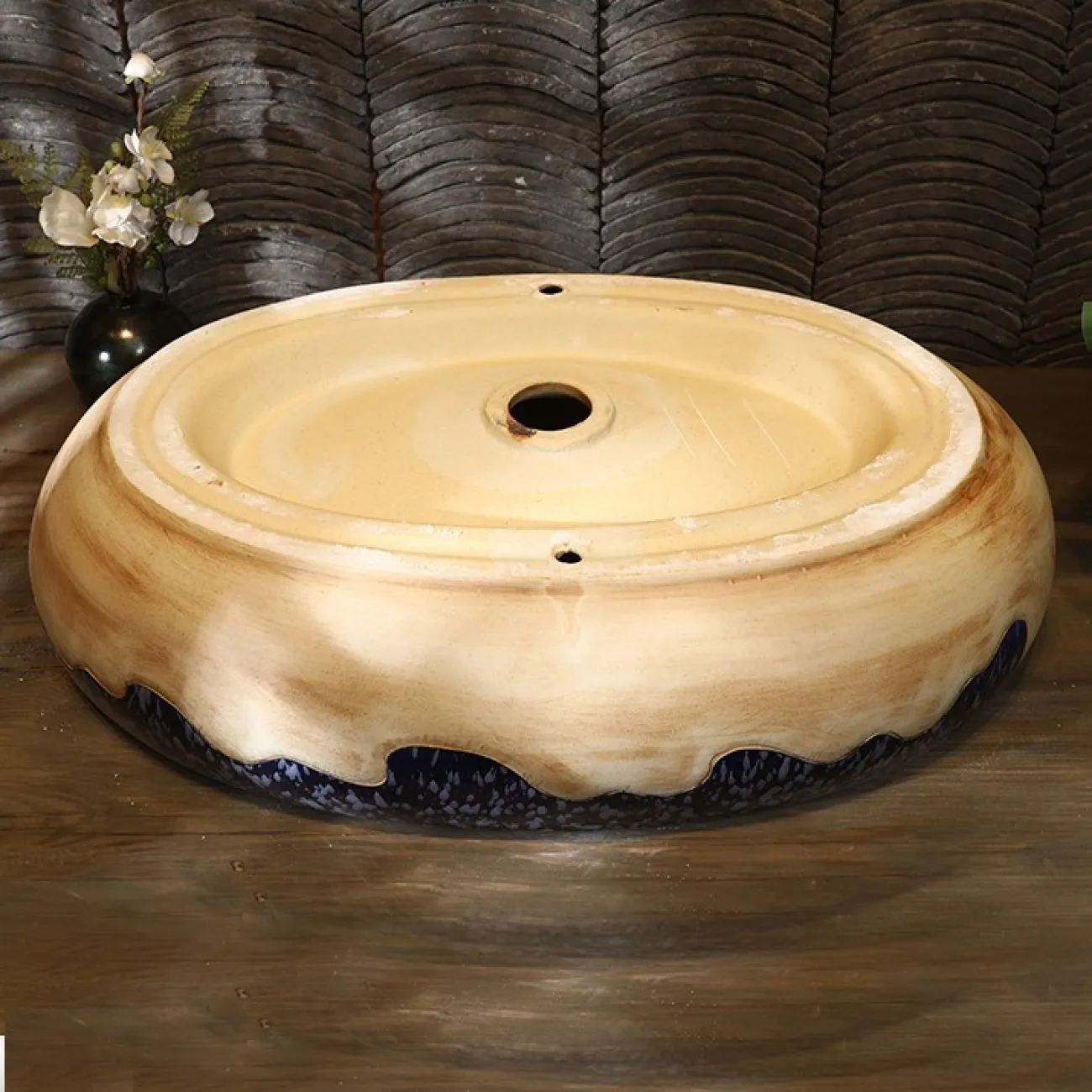 Керамический овальный умывальник для ванной комнаты LaLume MB20745-23