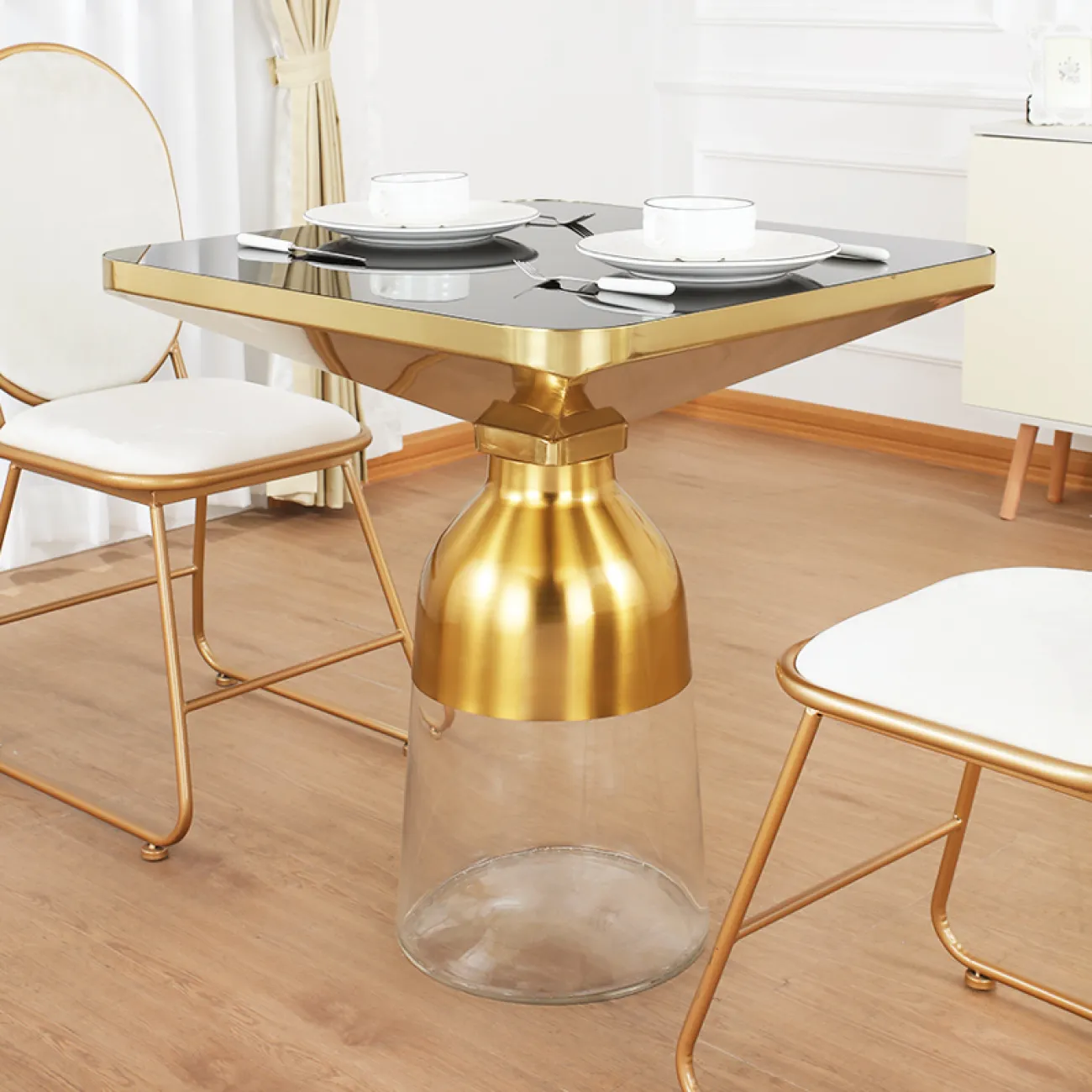 Современный минималистский квадратный стол для гостиной LaLume MB20747-23