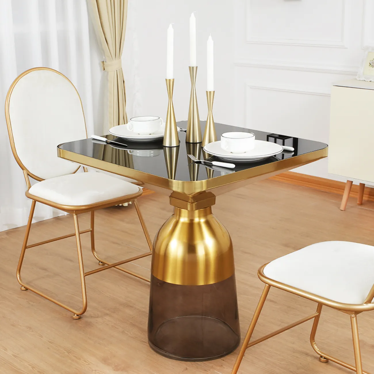 Современный минималистский квадратный стол для гостиной LaLume MB20747-23