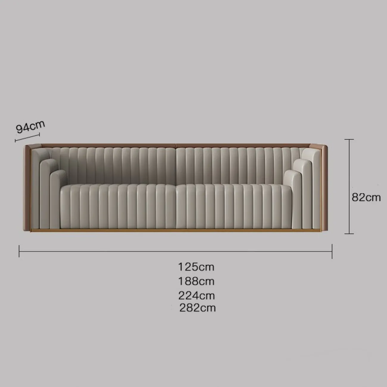 Роскошный кожаный диван для гостиной LaLume MB20752-23