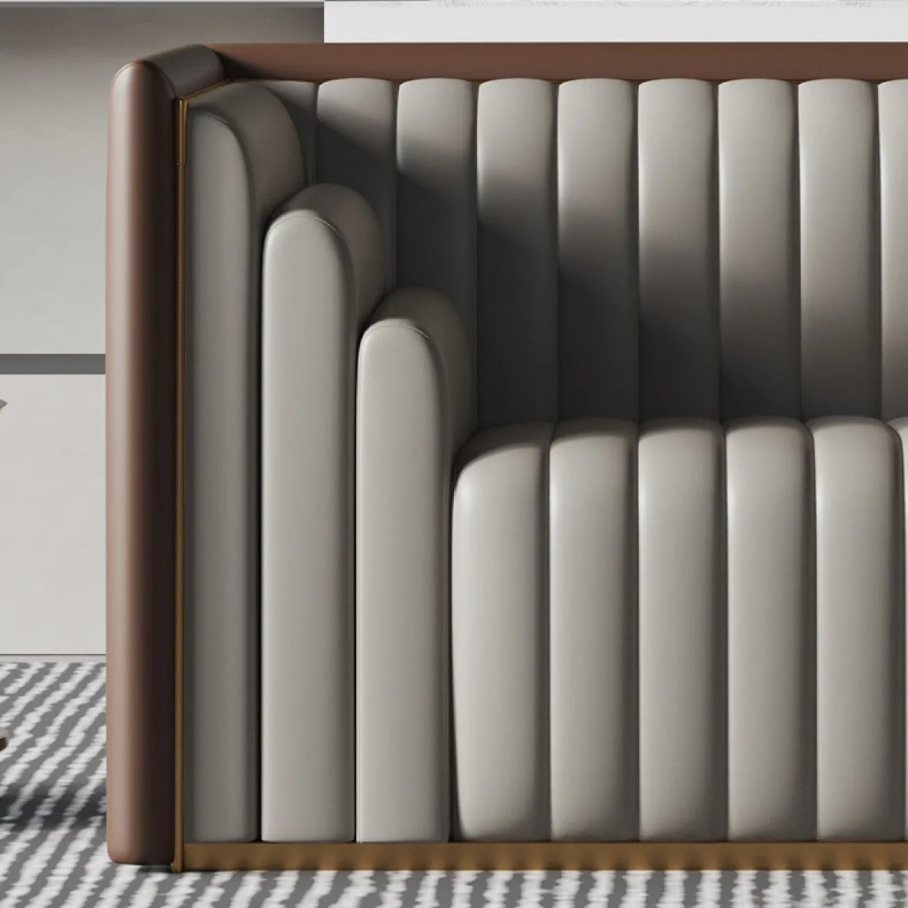 Роскошный кожаный диван для гостиной LaLume MB20752-23