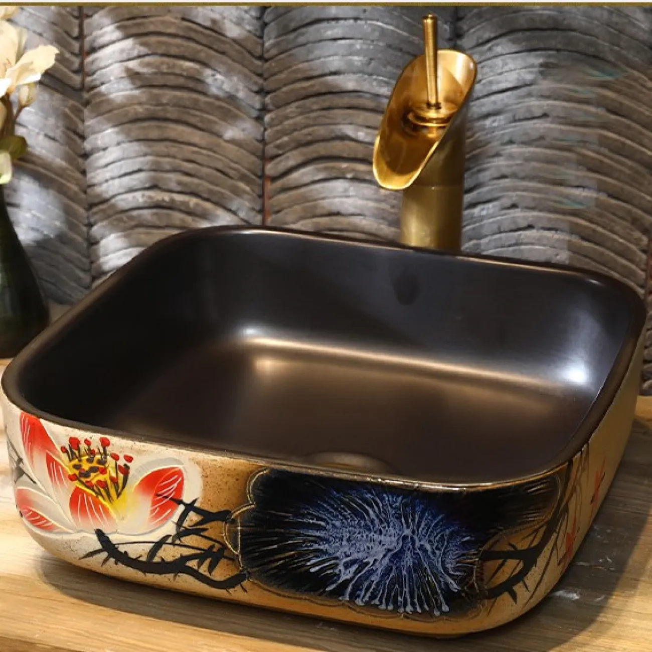 Керамический креативный умывальник для ванной комнаты LaLume MB20753-23