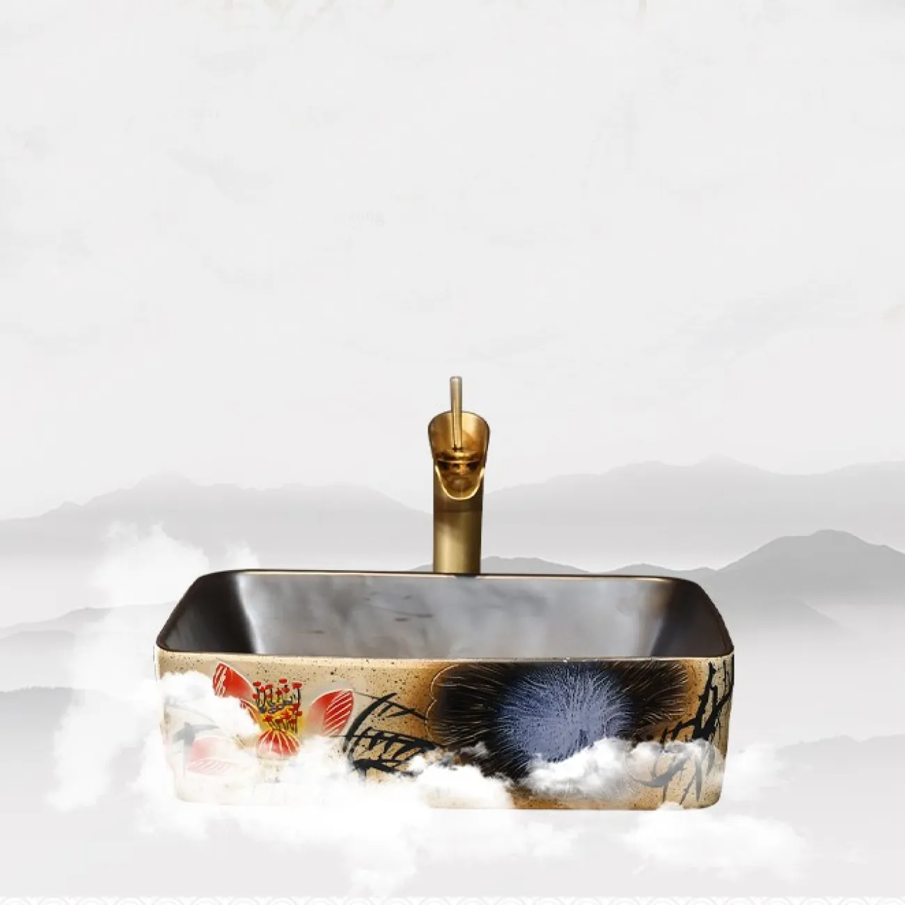 Керамический креативный умывальник для ванной комнаты LaLume MB20753-23