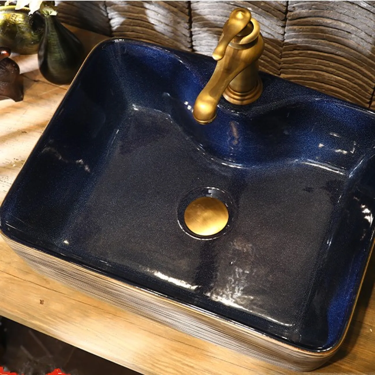 Керамическая художественная раковина для ванной комнаты LaLume MB20754-23 Керамическая художественная раковина для ванной комнаты LaLume MB20754-23