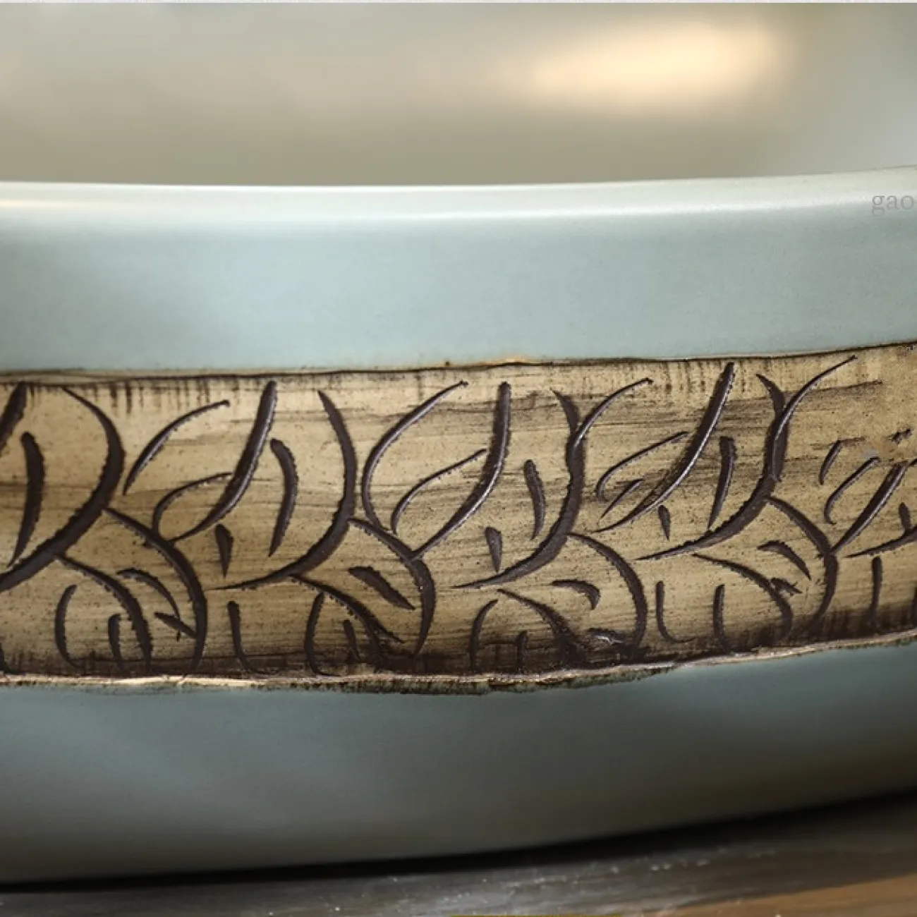 Керамический овальный умывальник для ванной комнаты LaLume MB20755-23