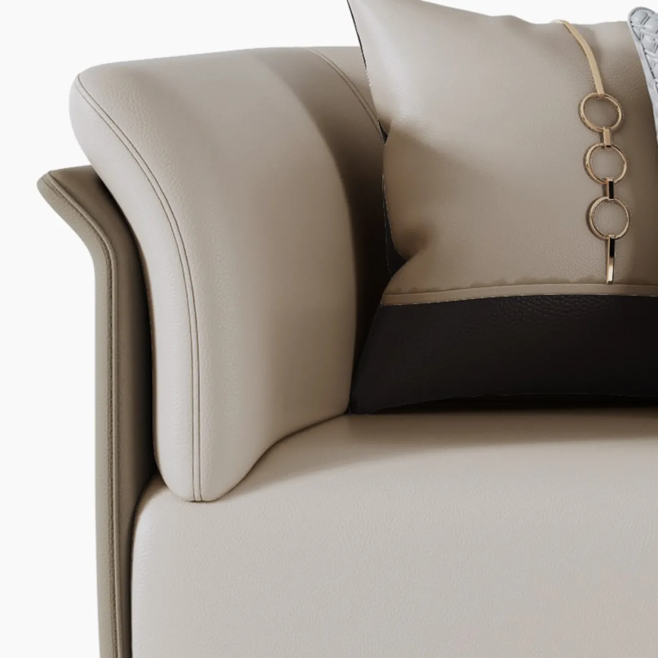 Минималистский кожаный диван для гостиной LaLume MB20757-23