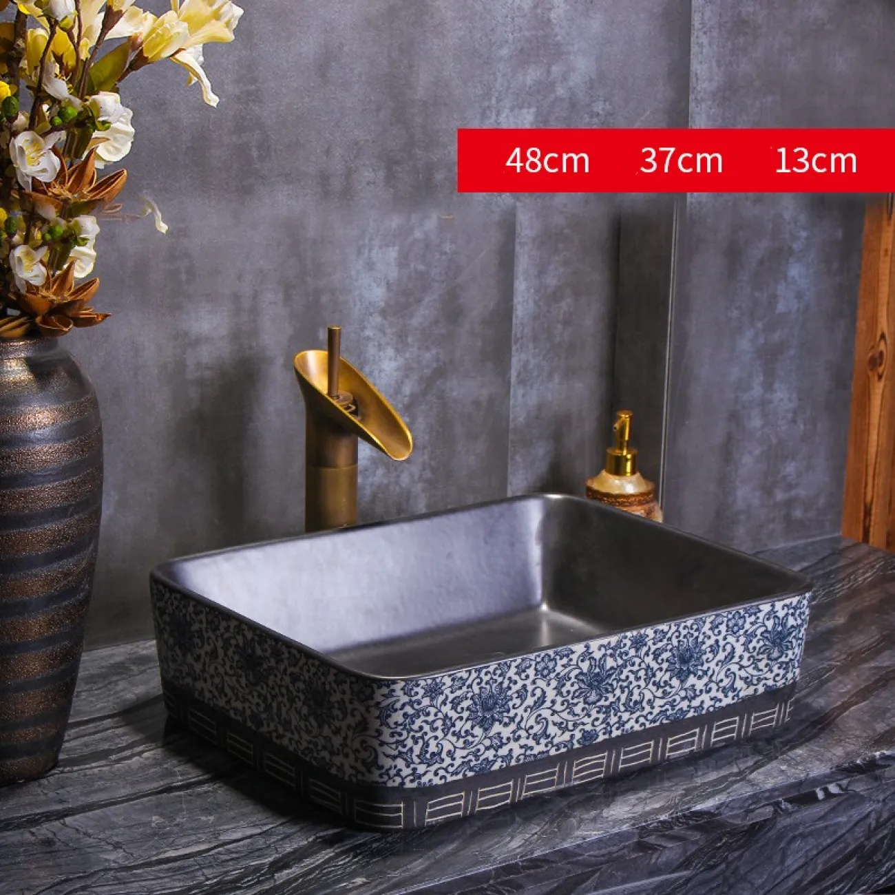 Керамический креативный умывальник для ванной комнаты LaLume MB20758-23