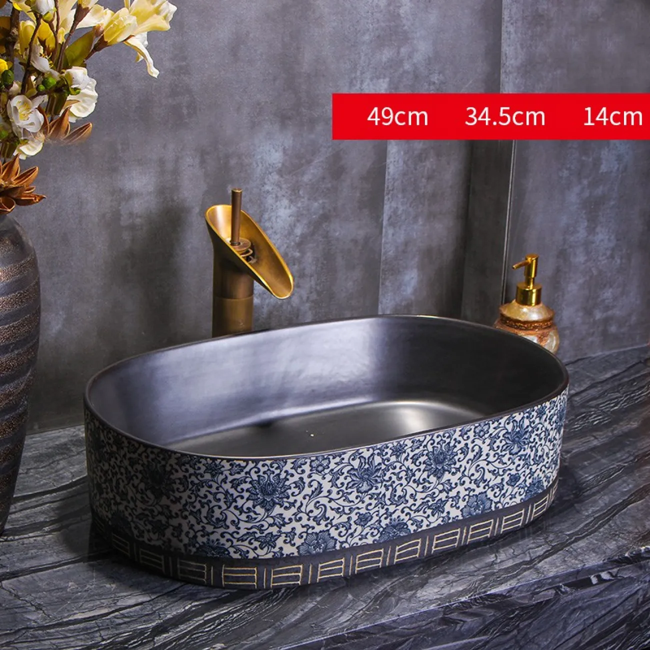 Керамический креативный умывальник для ванной комнаты LaLume MB20758-23