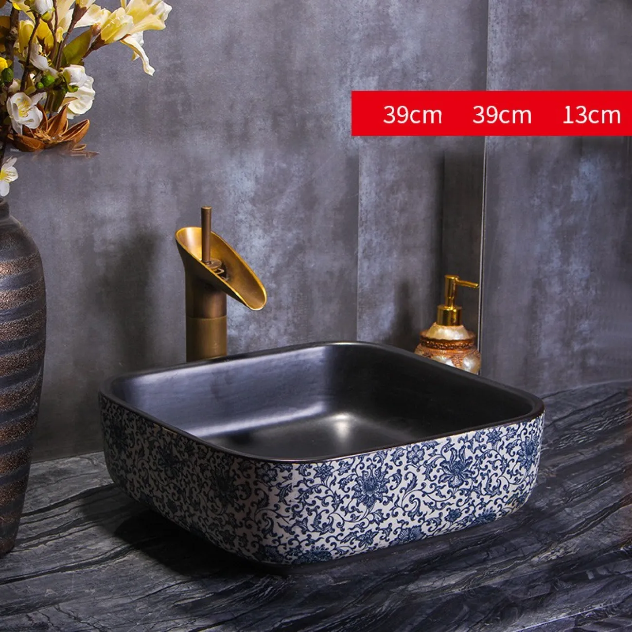 Керамический креативный умывальник для ванной комнаты LaLume MB20758-23