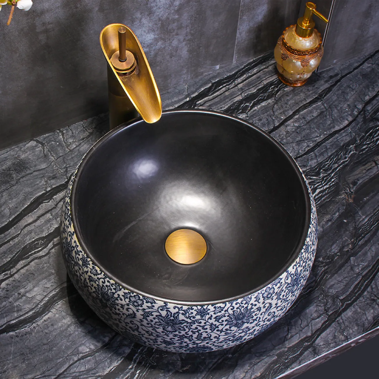 Керамический креативный умывальник для ванной комнаты LaLume MB20758-23