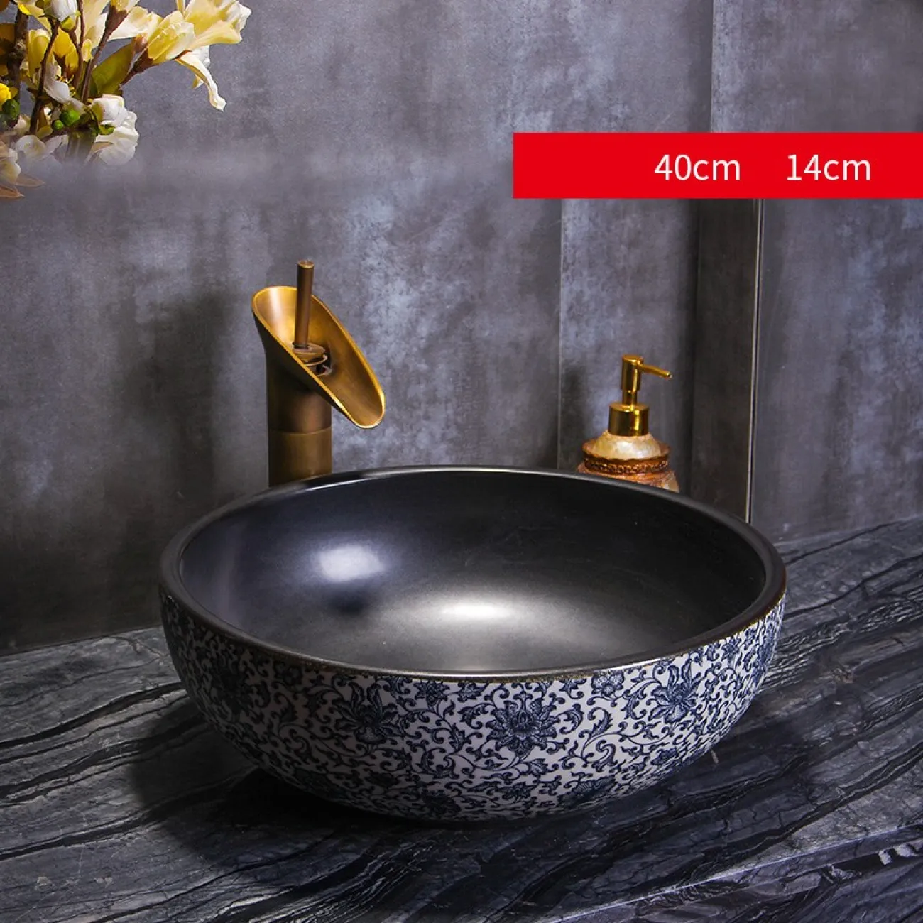 Керамический креативный умывальник для ванной комнаты LaLume MB20758-23