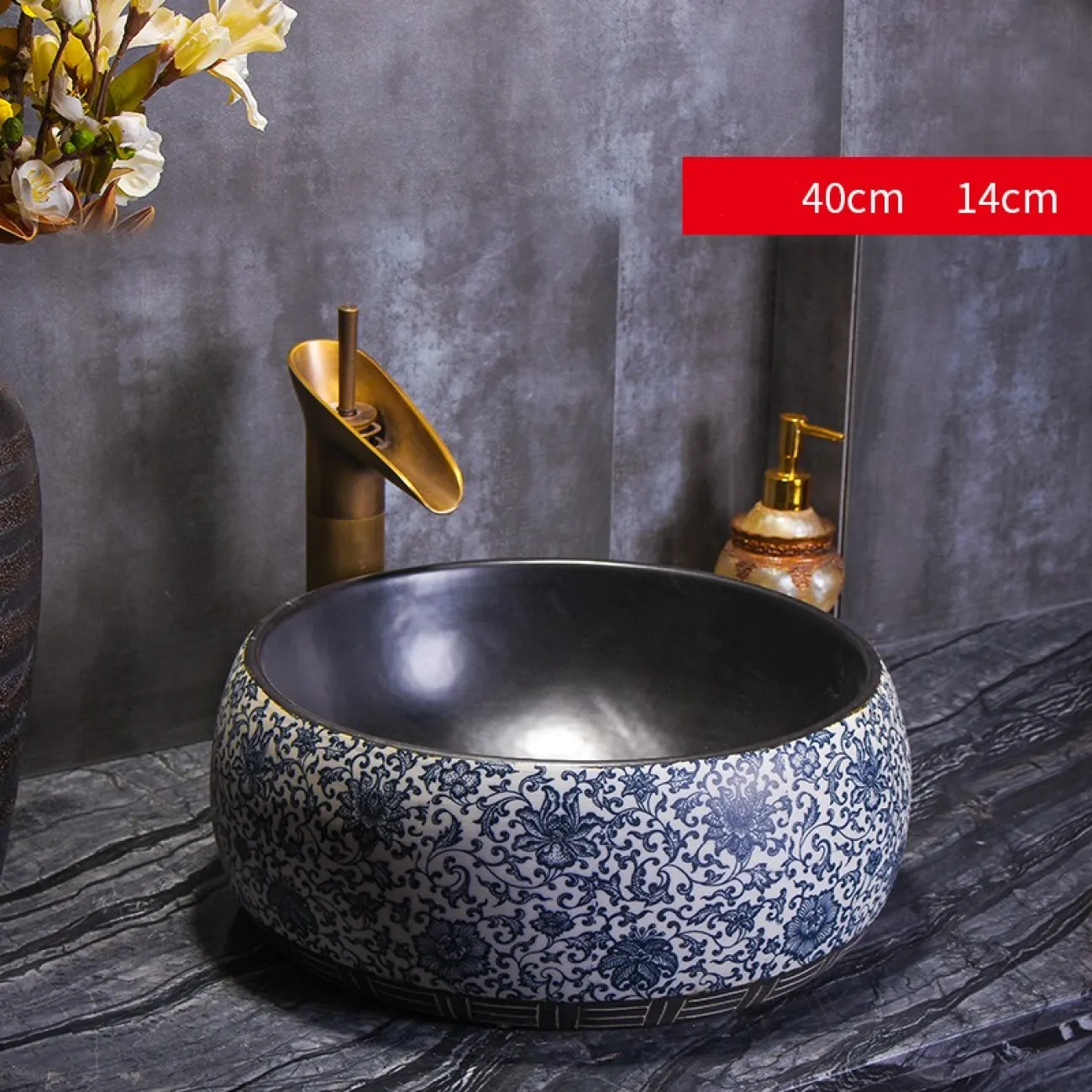 Керамический креативный умывальник для ванной комнаты LaLume MB20758-23