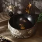 Керамический умывальник с узором для ванной комнаты LaLume MB20762-23