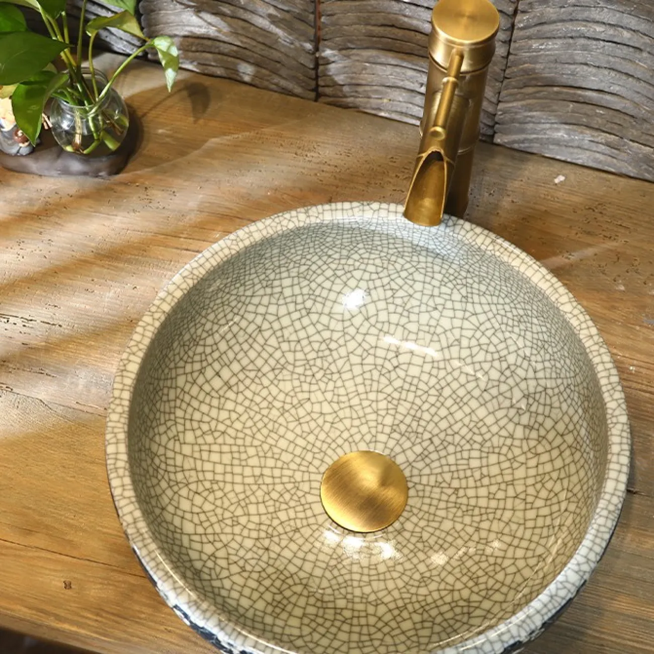 Керамический круглый умывальник для ванной комнаты LaLume MB20763-23