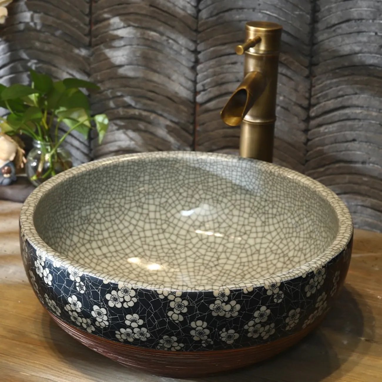 Керамический круглый умывальник для ванной комнаты LaLume MB20763-23