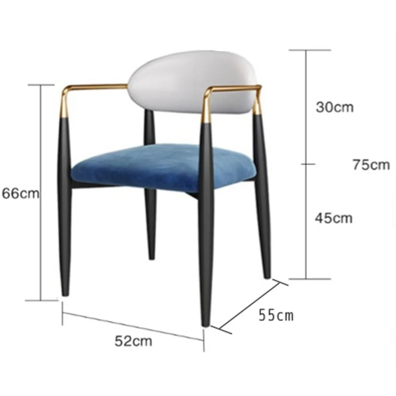 Роскошный стул со спинкой для гостиной LaLume MB20772-23