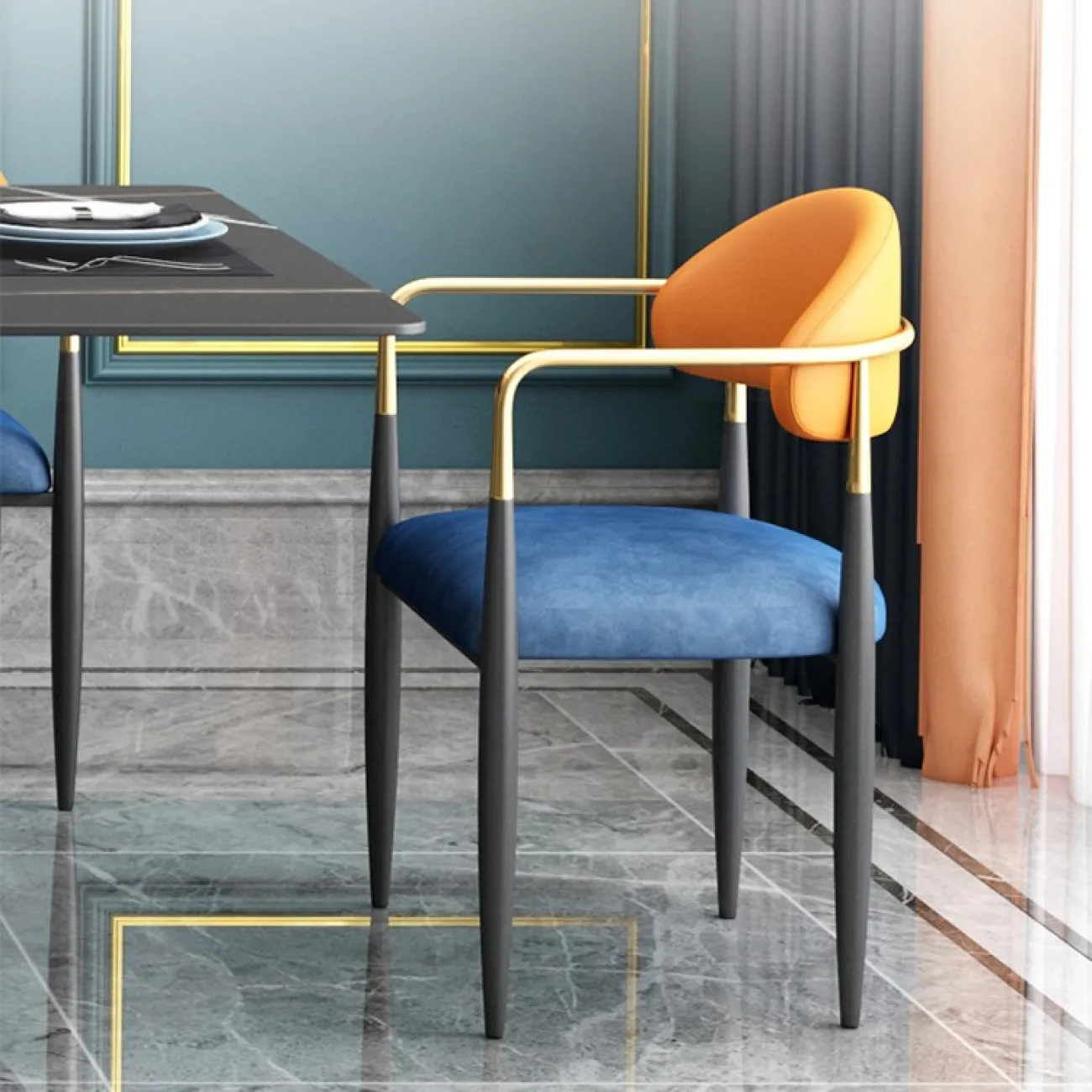 Роскошный стул со спинкой для гостиной LaLume MB20772-23