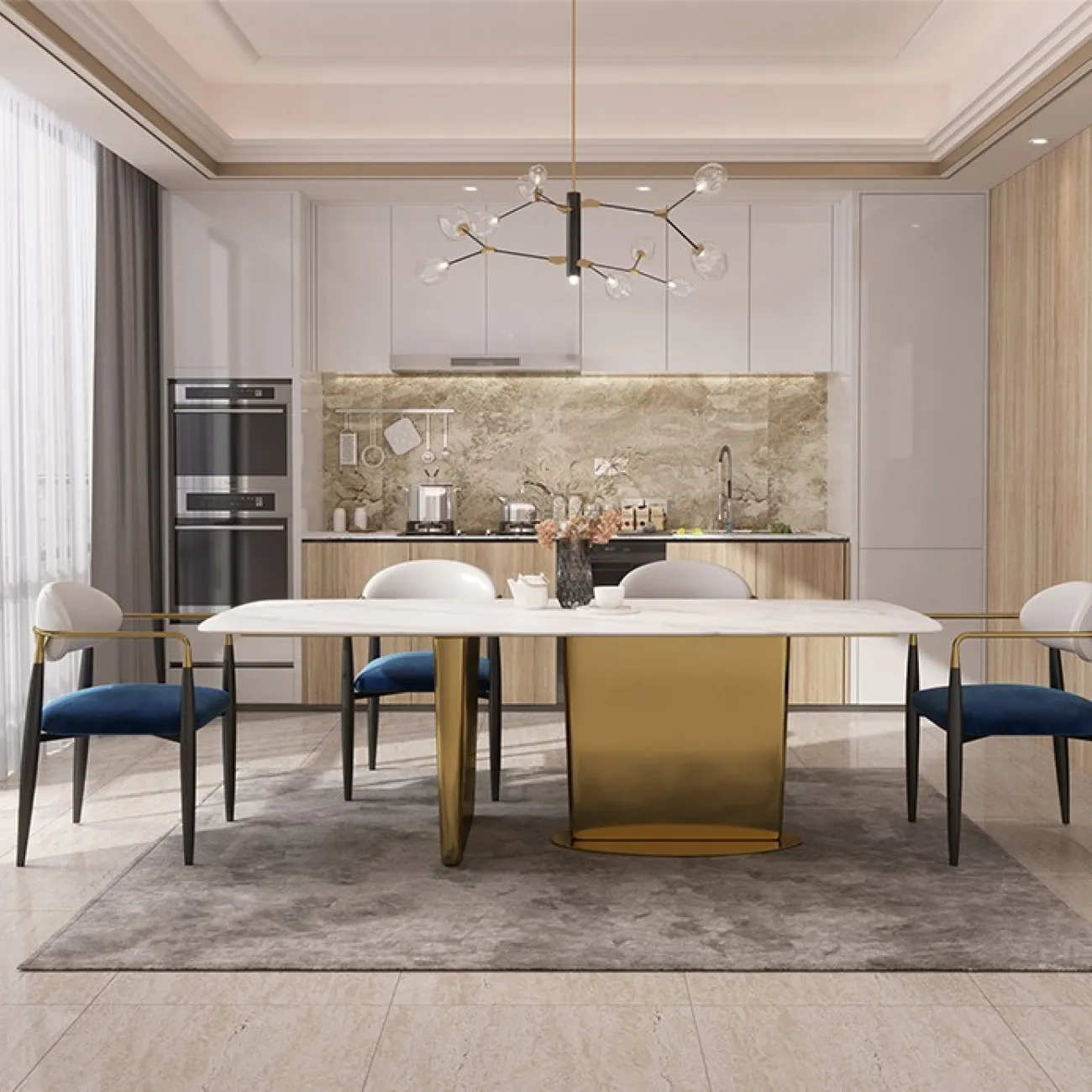 Роскошный стул со спинкой для гостиной LaLume MB20772-23