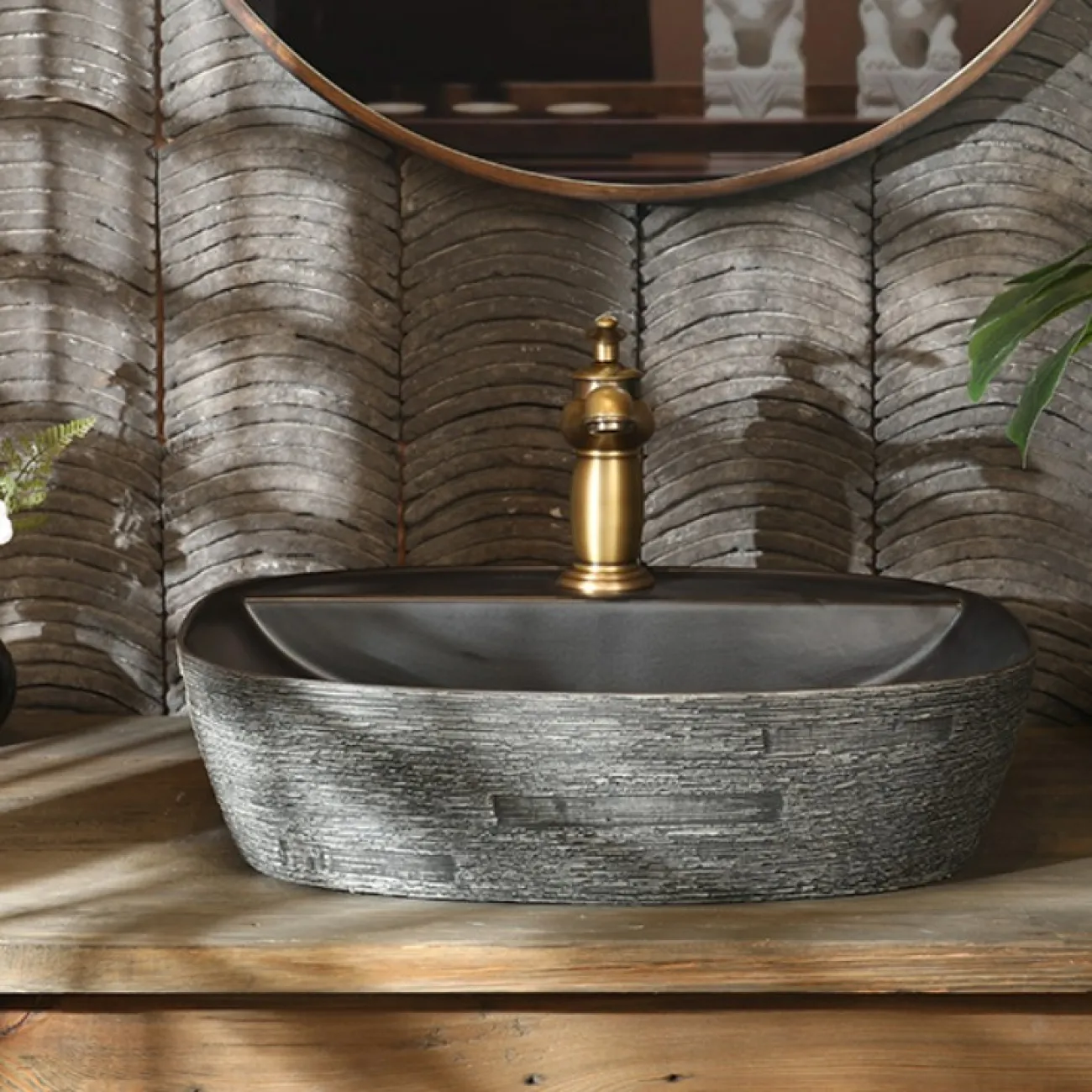 Керамический креативный умывальник для ванной комната LaLume MB20776-23