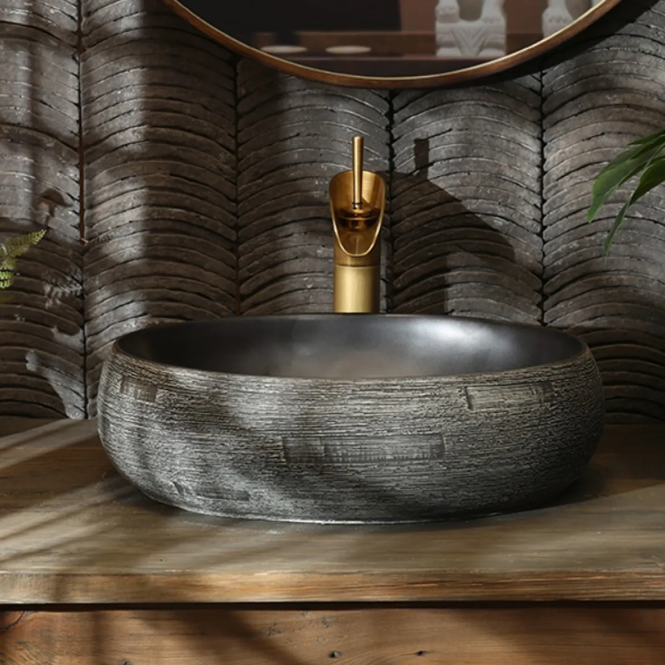 Керамический креативный умывальник для ванной комната LaLume MB20776-23