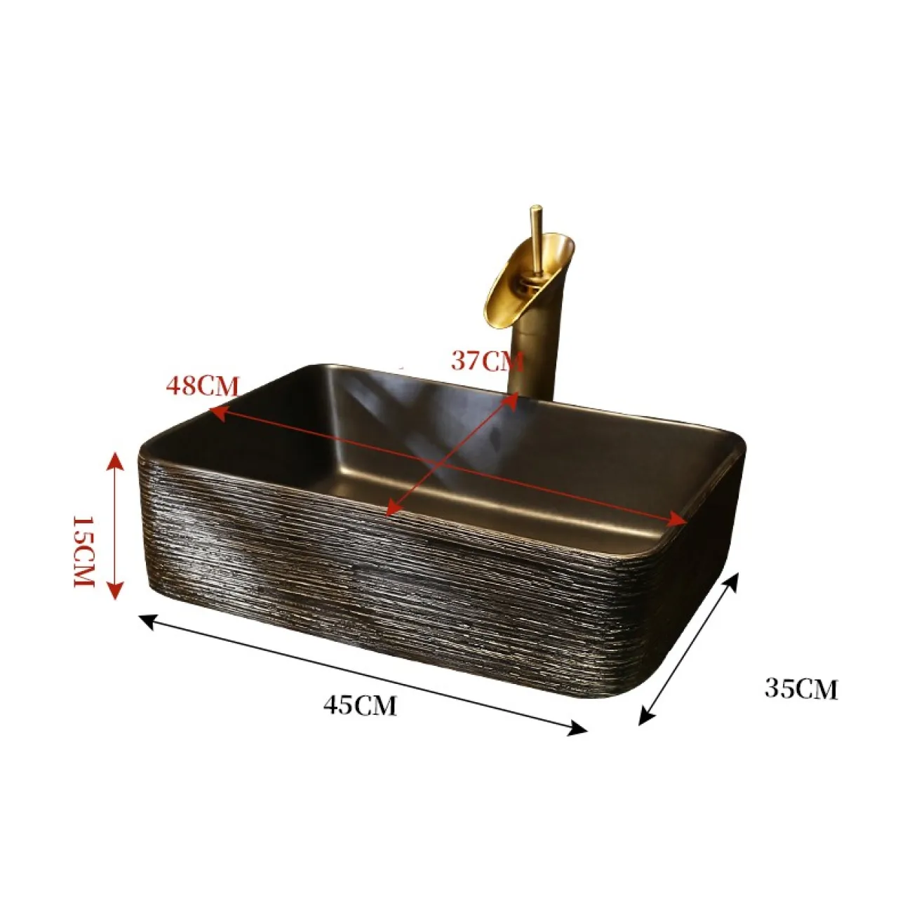 Керамический креативный умывальник для ванной комната LaLume MB20776-23