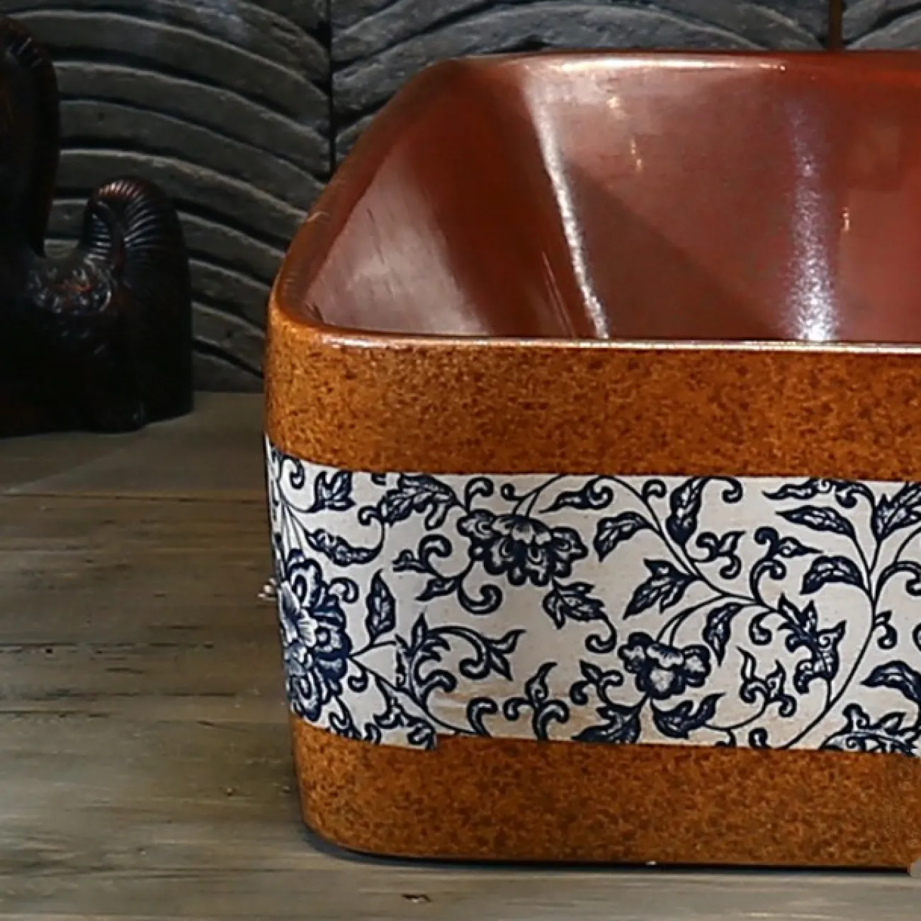 Керамический ретро умывальник для ванной комнаты LaLume MB20778-23 Керамический ретро умывальник для ванной комнаты LaLume MB20778-23