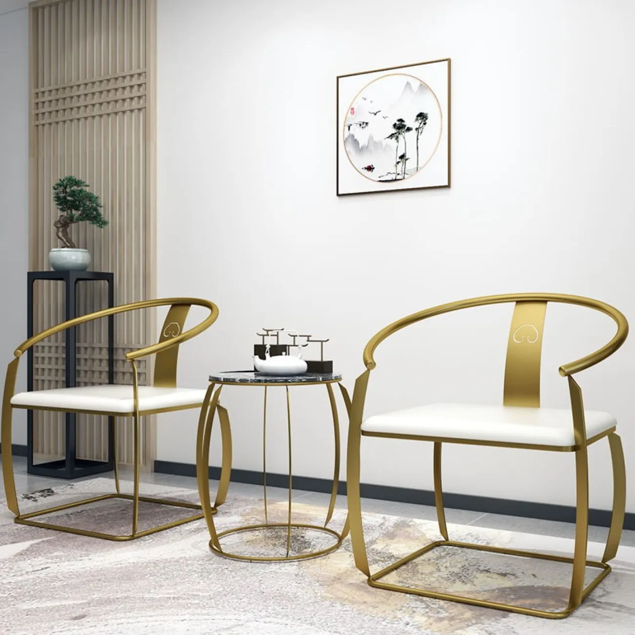 Журнальный стол и стул для гостиной LaLume MB20781-23