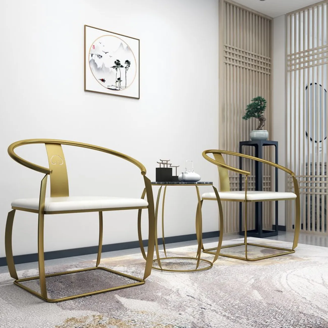 Журнальный стол и стул для гостиной LaLume MB20781-23