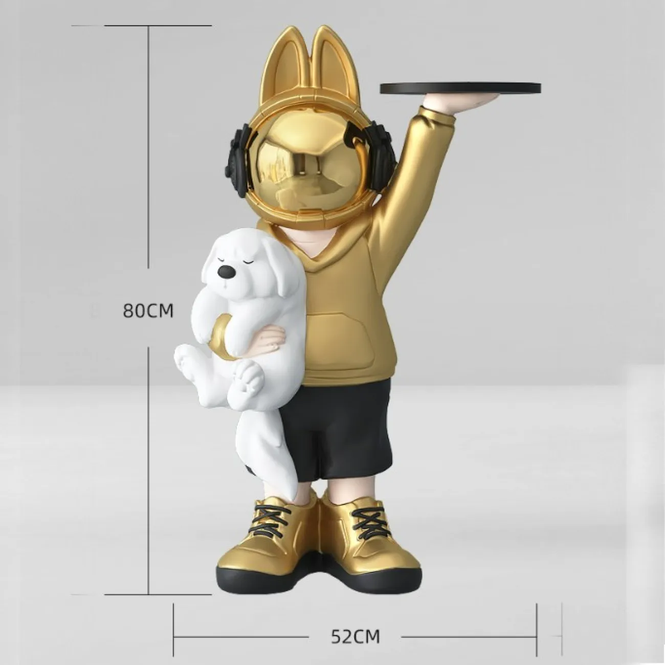 Астронавт с милой собакой и подносом LaLume DK20968-23